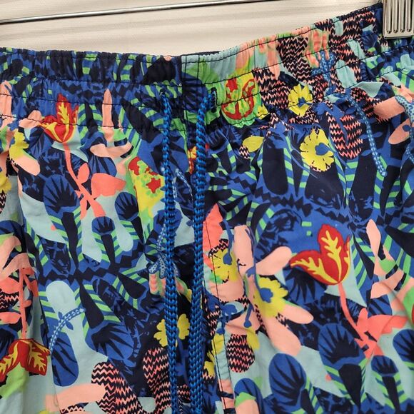 Nike Electric Men's Size XL Floral Icon 7" Swim Shorts Blue Green - Picture 6 of 13